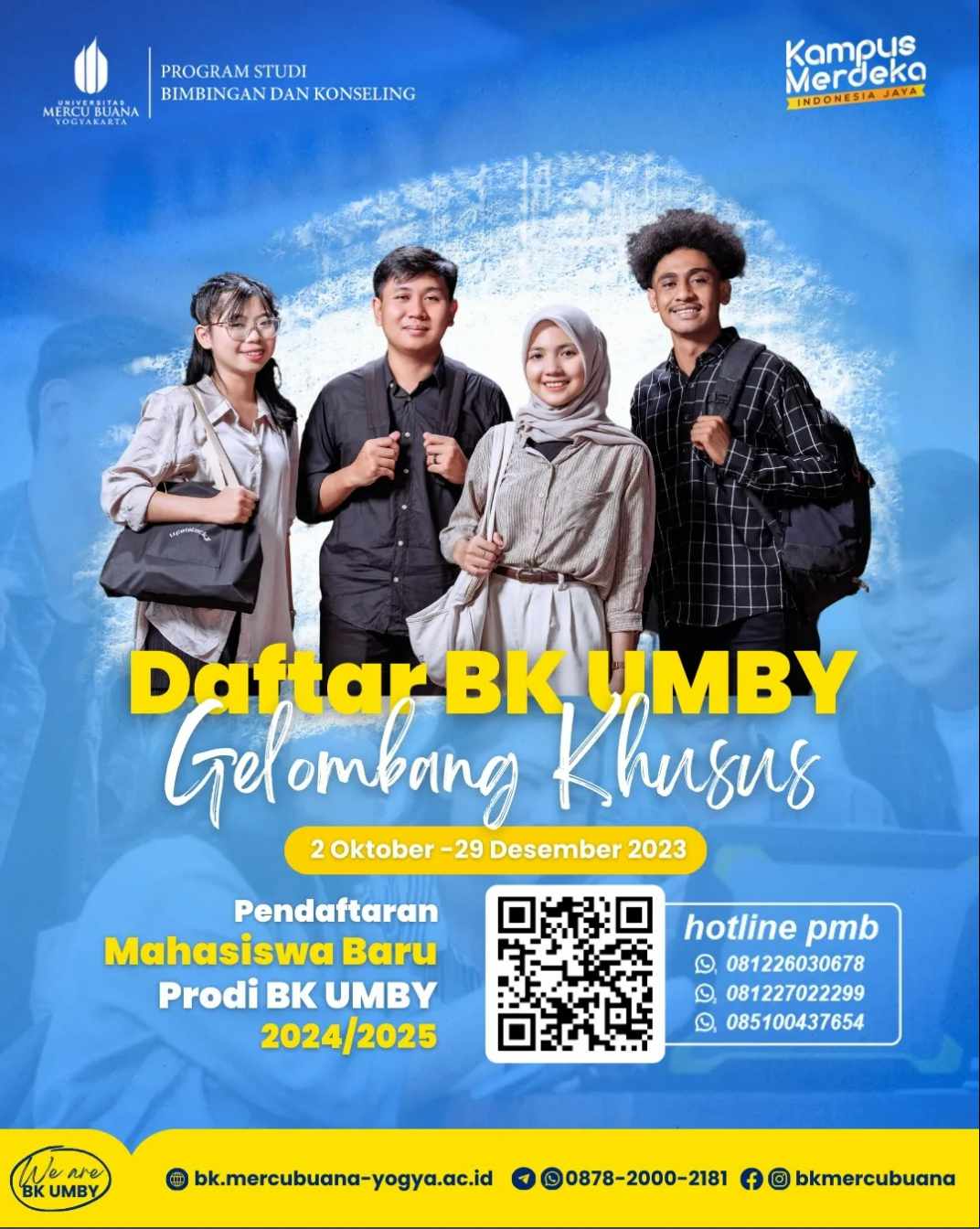 Penerimaan Mahasiswa Baru Program Studi Bimbingan Konseling (BK) di Universitas Mercu Buana Yogyakarta